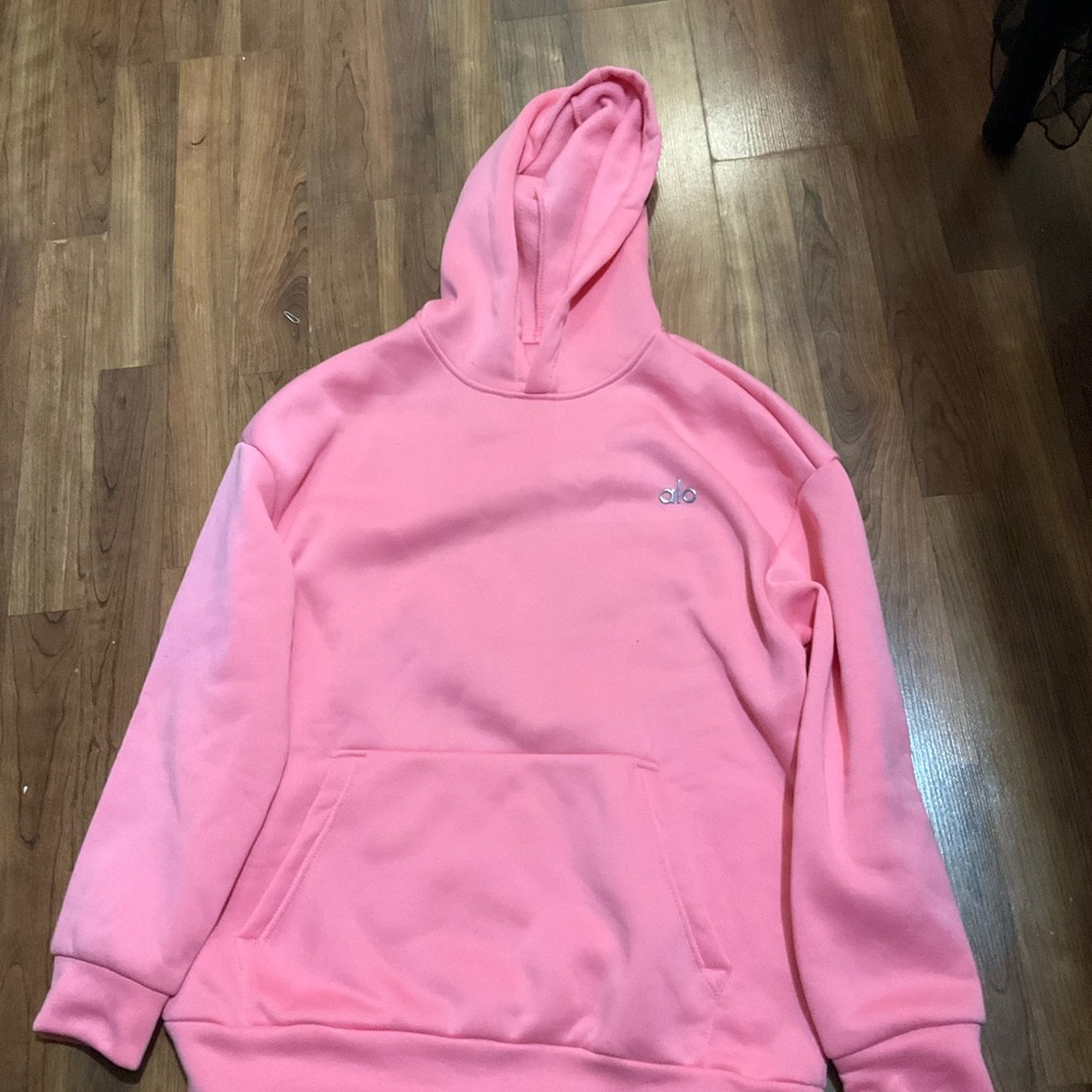 ALO Yoga Bright Pink Hoodie